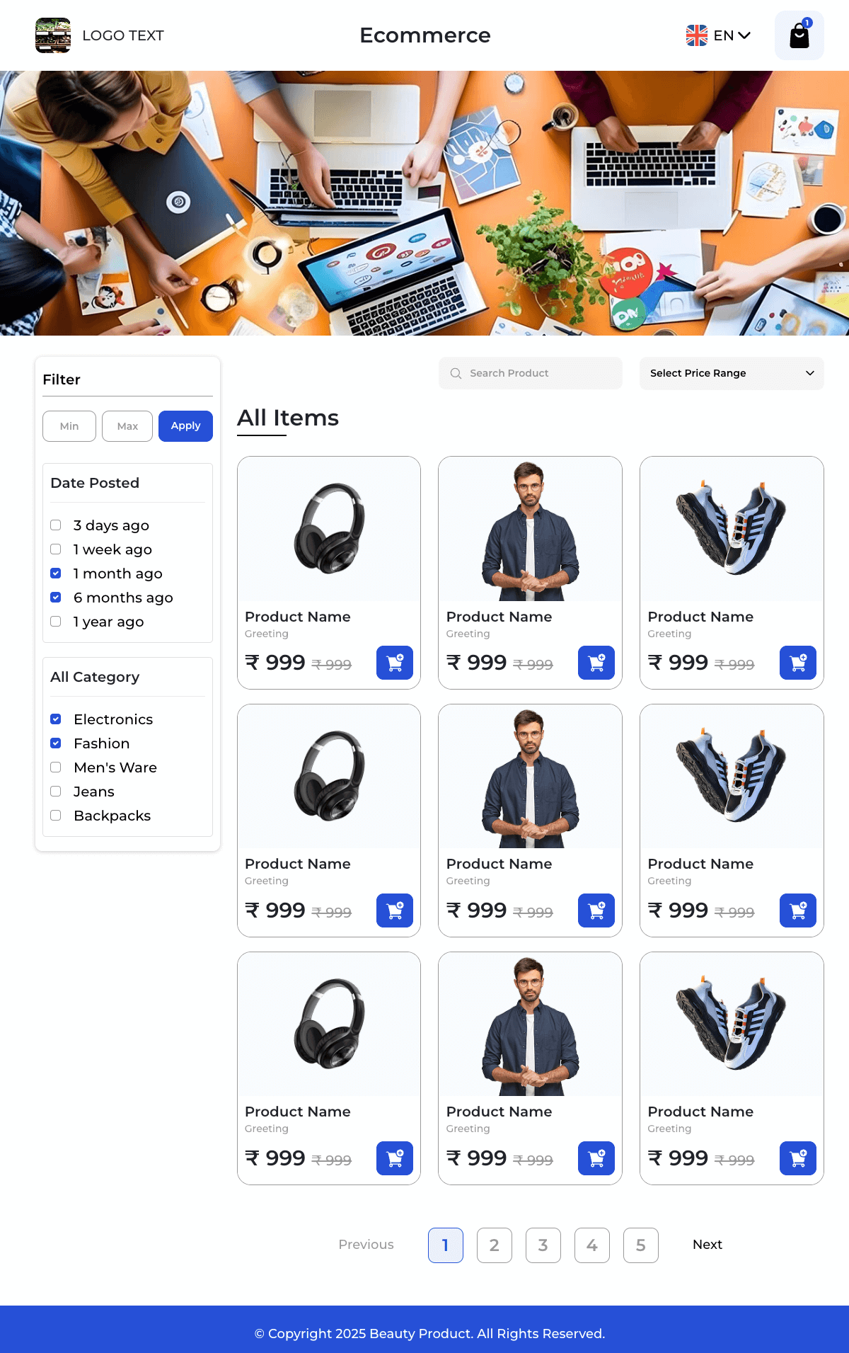 Ecommerce WhatsApp Store Template